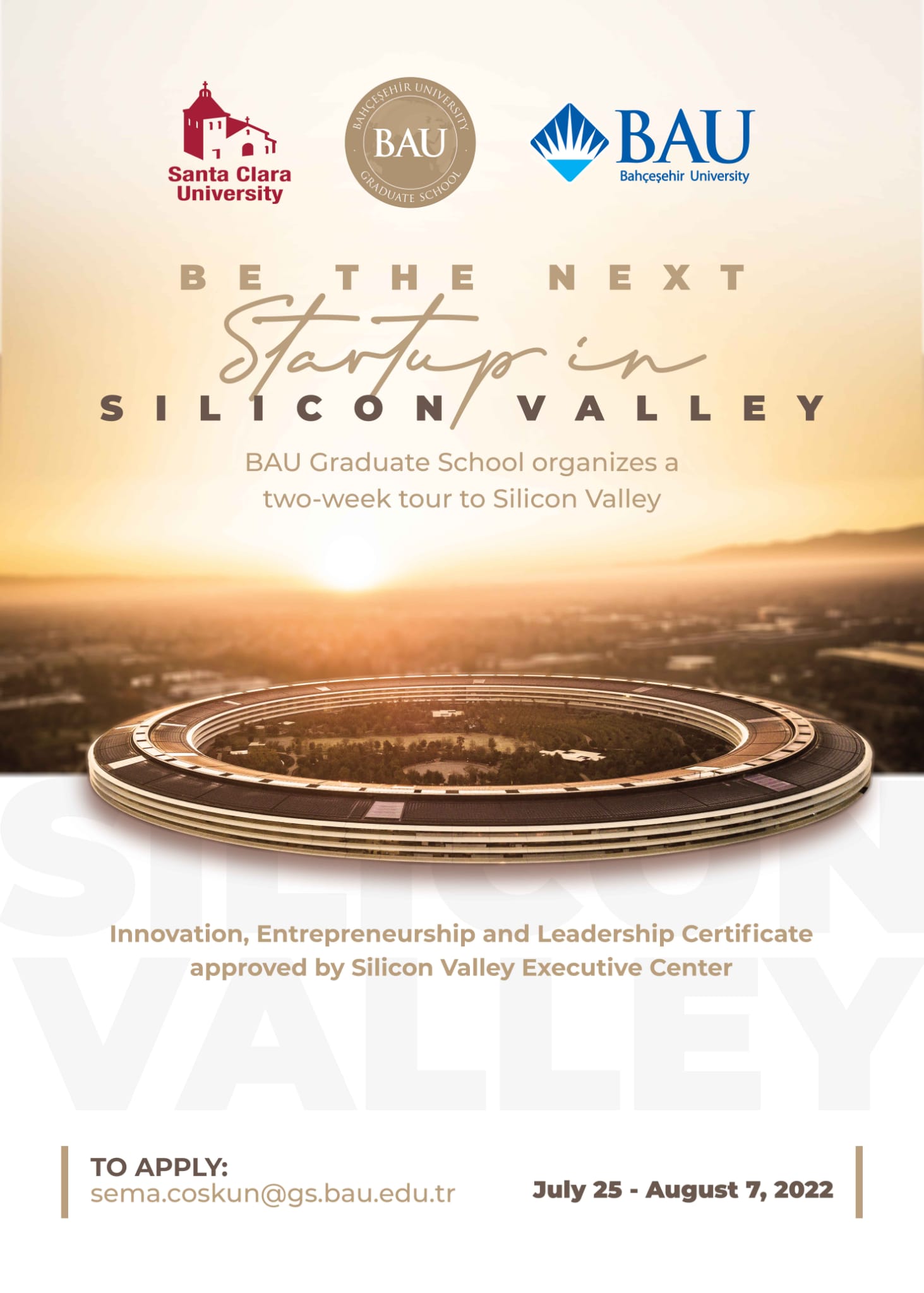 Be the Next Startup in Silicon Valley!